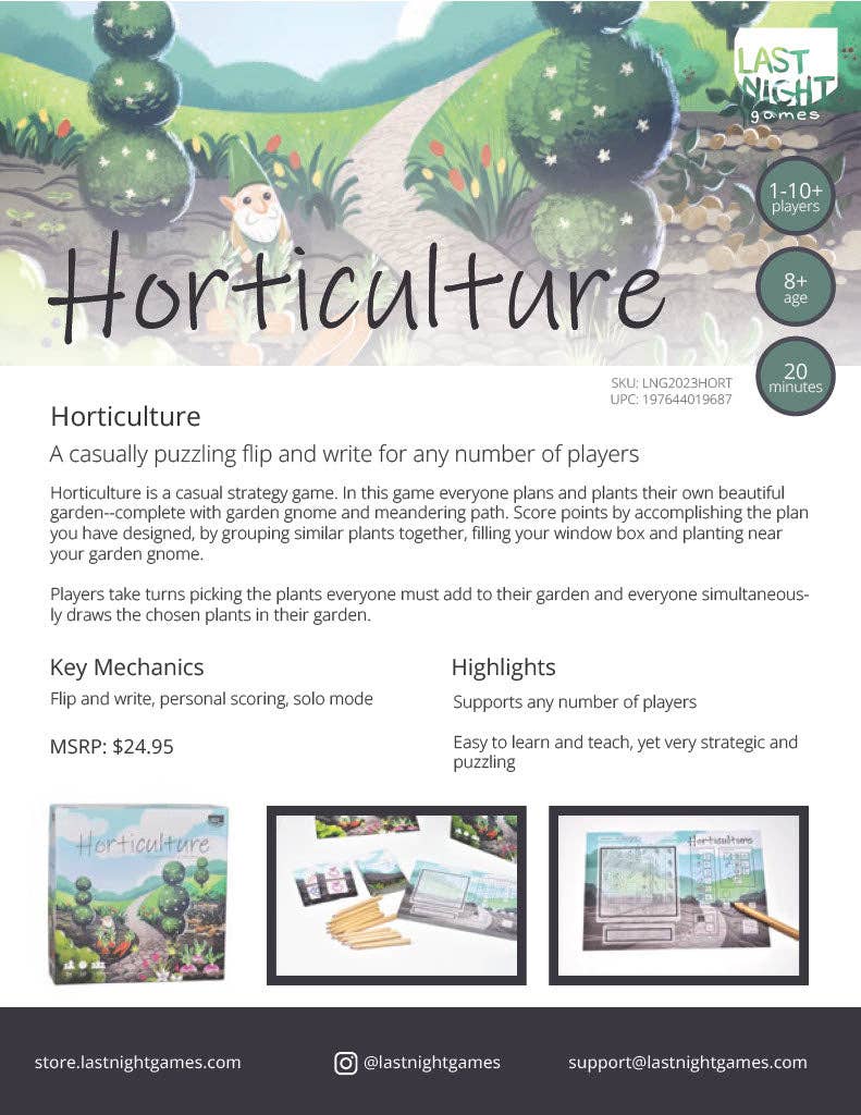 Horticulture - Board Game