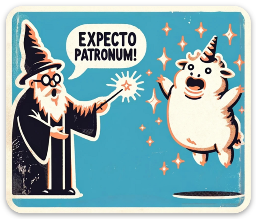 Expecto Patronum - 3" Vinyl Sticker