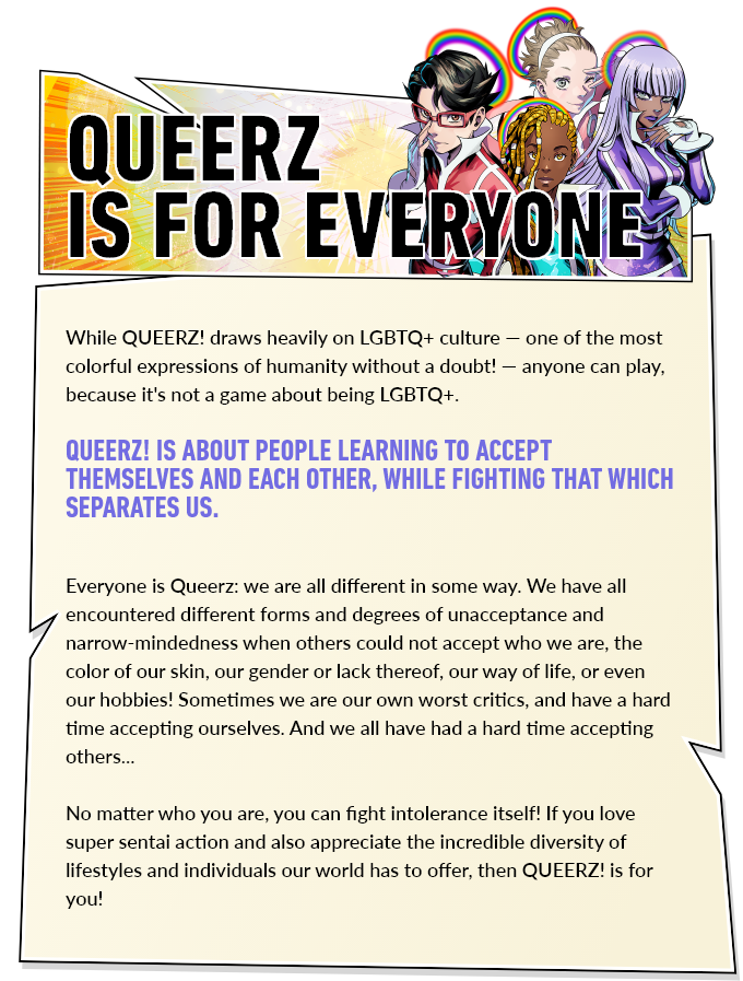 Queerz! Character Creator Guide - Tabletop RPG
