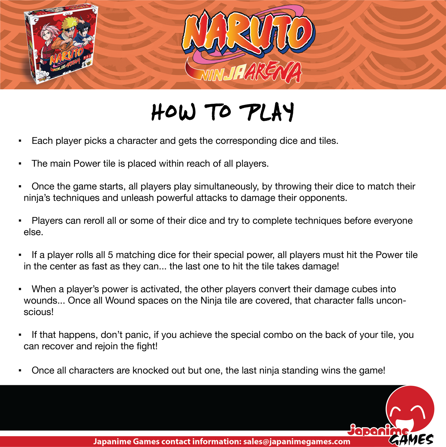 Naruto Ninja Arena - Board Game