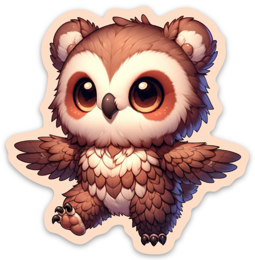 Owlbear - 3" Vinyl Sticker