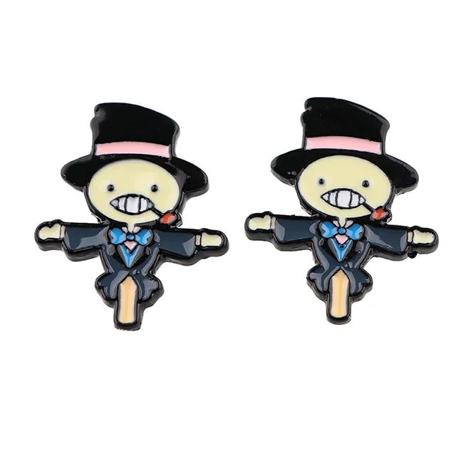 Howl's Moving Castle Scarecrow Stud Earrings
