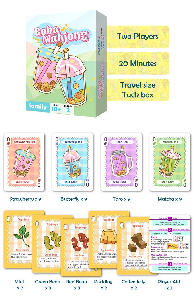 Boba Mahjong - Board Game