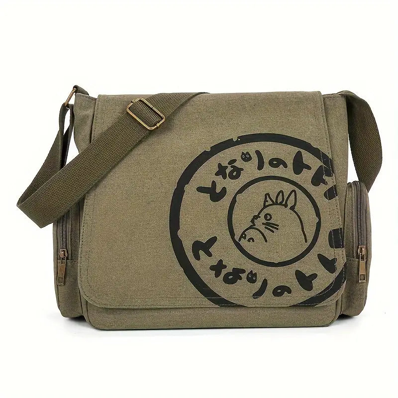 My Neighbor Totoro Vintage Canvas Messenger Bag