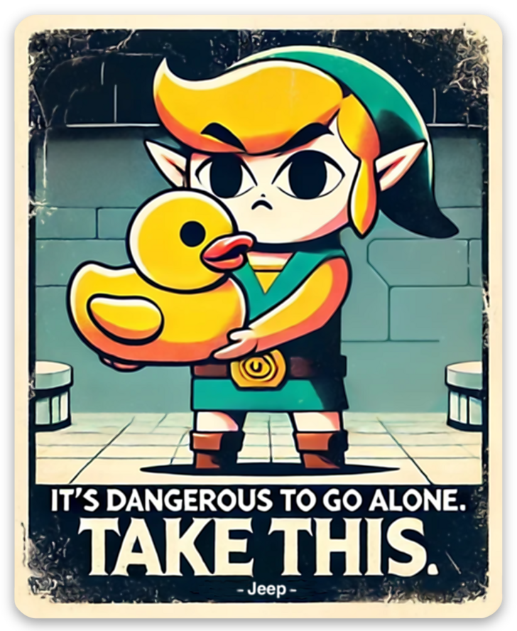 Legend of Zelda - Take This - 3" Vinyl Sticker