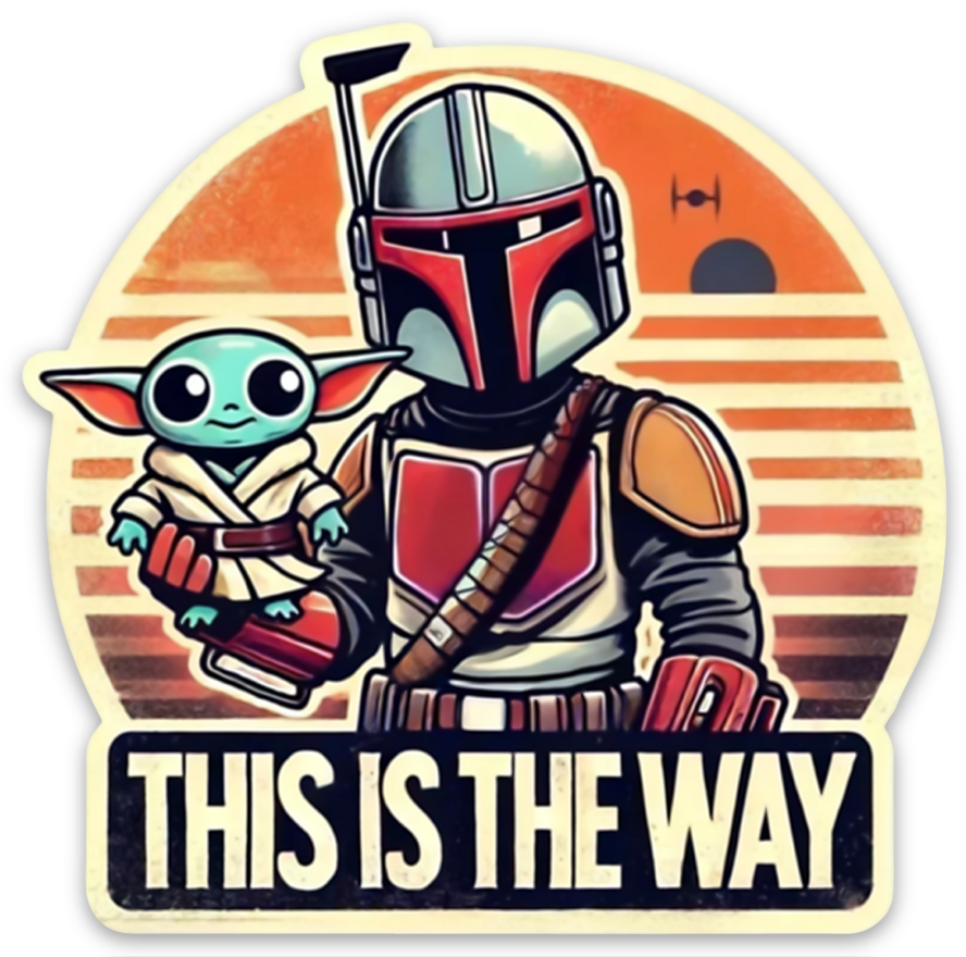 The Mandalorian - This is the Way - 3" Vinyl Sticker