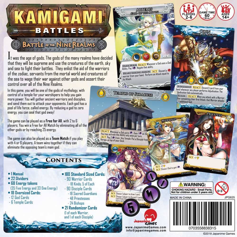 Kamigami Battles: Battle of the Nine Realms - Board Game