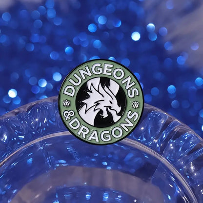 Dungeons & Dragons Coffee Shop Enamel Pin