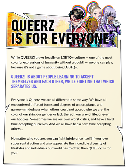 Queerz! Character Creator Guide - Tabletop RPG