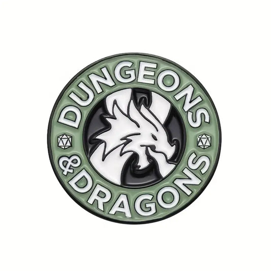 Dungeons & Dragons Coffee Shop Enamel Pin