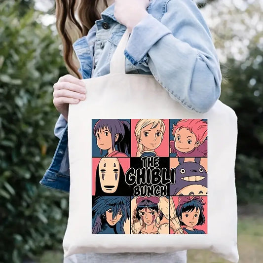 Ghibli Bunch Canvas Tote Bag