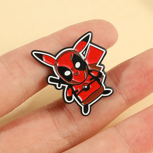 Pikachu Deadpool Cosplay Enamel Pin