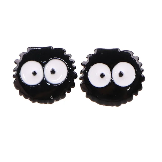 Spirited Away Soot Sprite Stud Earrings