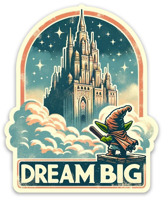 Dream Big - Goblin Cloud Castle - 3" Vinyl Sticker