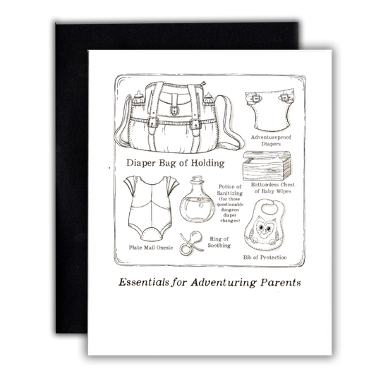 Essentials for Adventuring Parents Card - New Baby