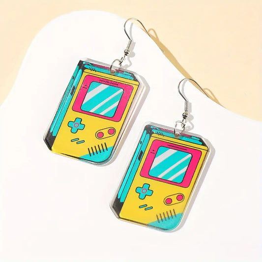 Retro Gameboy Acrylic Dangle Earrings