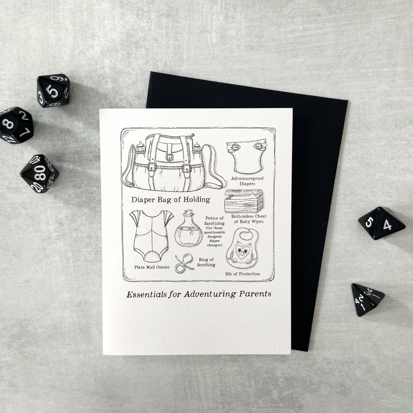 Essentials for Adventuring Parents Card - New Baby