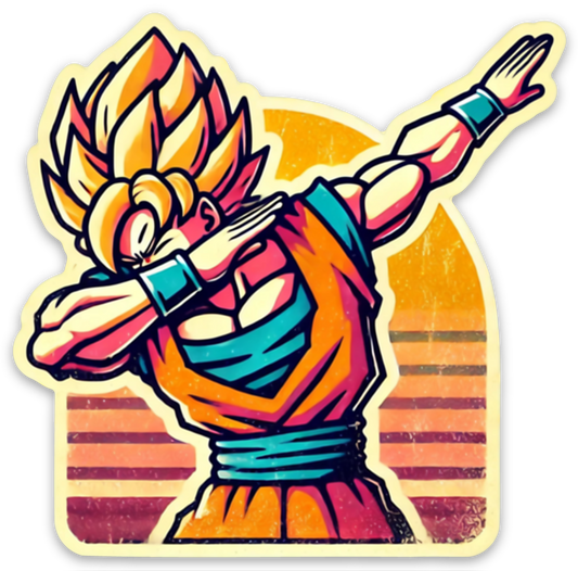 Dragonball Z - Goku Dabbing - 3" Vinyl Sticker